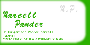 marcell pander business card